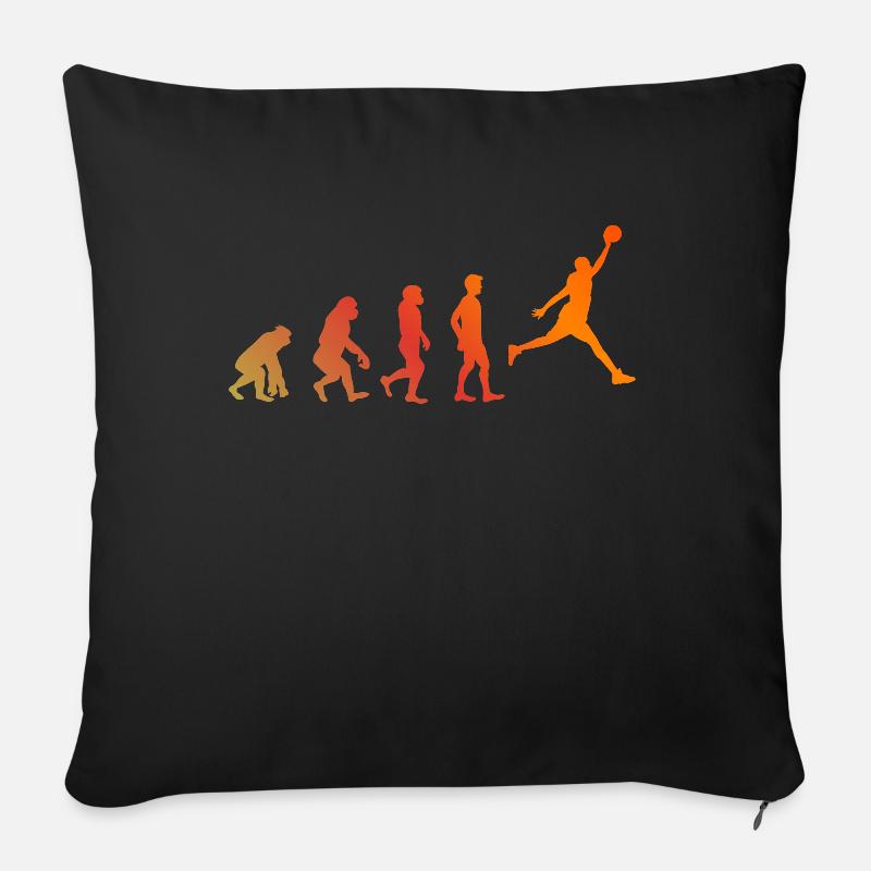 Evolution Basketball Basketballer Dunk Korbleger - Coussin et housse de 45 x 45 cm - noir