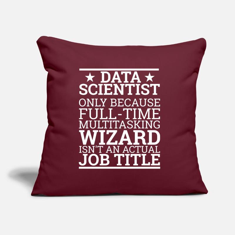 « Data Wizard » | Data Scientist Coussin et housse de 45 x 45 cm