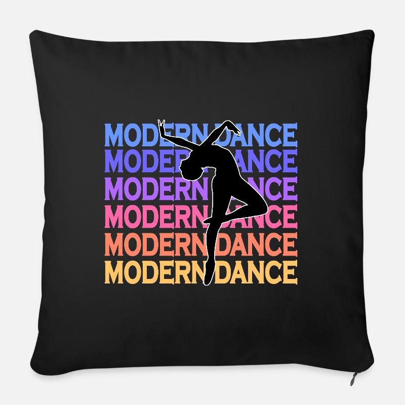 Modern dance Geschenk - Sofakissen mit Füllung 45 x 45 cm - Schwarz