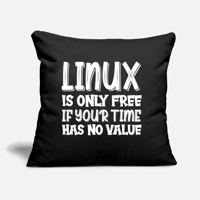 Linux Geek Hacking Informatiker Sofakissen mit Füllung 45 x 45 cm
