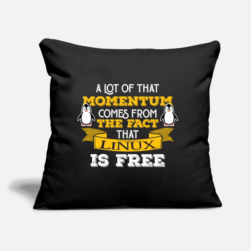 Linux Nerd Computer IT Geek Coussin et housse de 45 x 45 cm