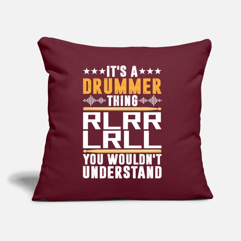 It's A Drummer Thing RLRR LRLL Funny Drumming Sofakissen mit Füllung 45 x 45 cm