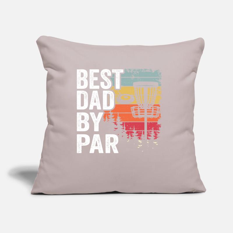 Best Dad By Par Disc Golf Daddy Gift Disc Golfer Sofa pillow with filling 45cm x 45cm