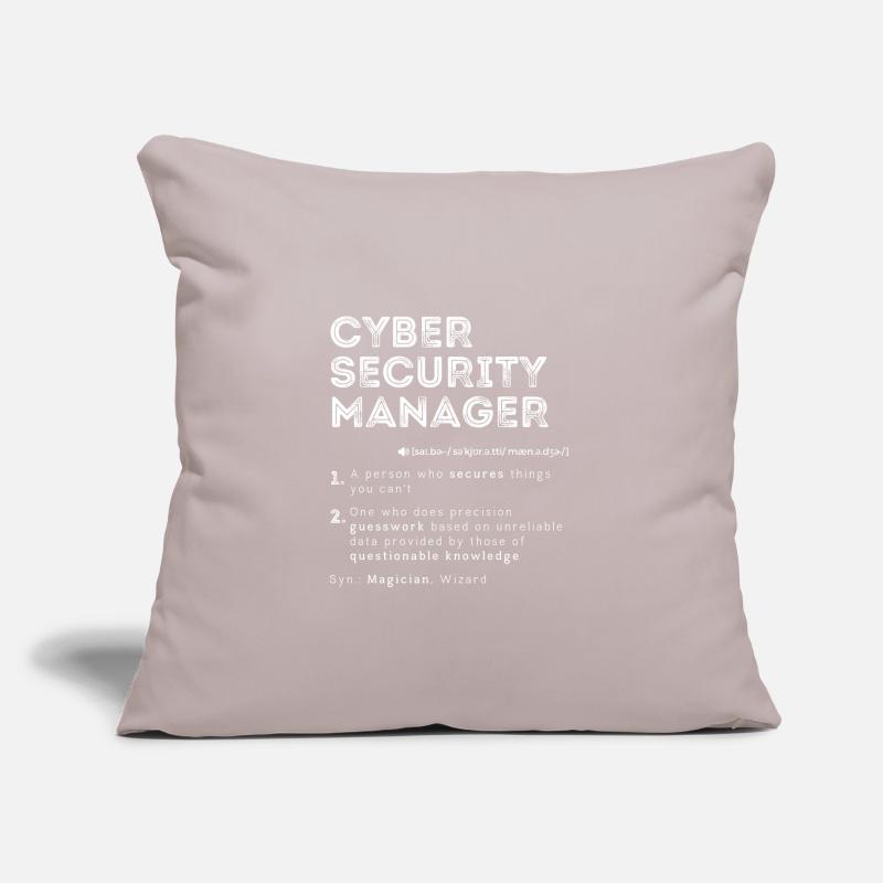 Funny Cyber Security Manager Definition Computer Sofa pillow with filling 45cm x 45cm