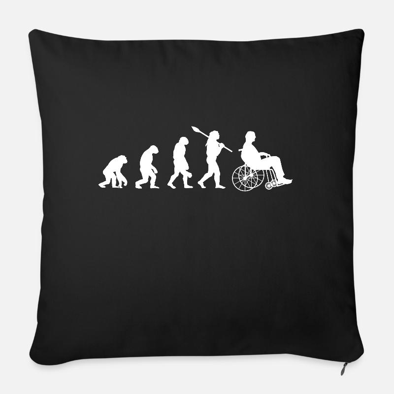 Fauteuil roulant Evolution Handicap Motivation - Coussin et housse de 45 x 45 cm - noir