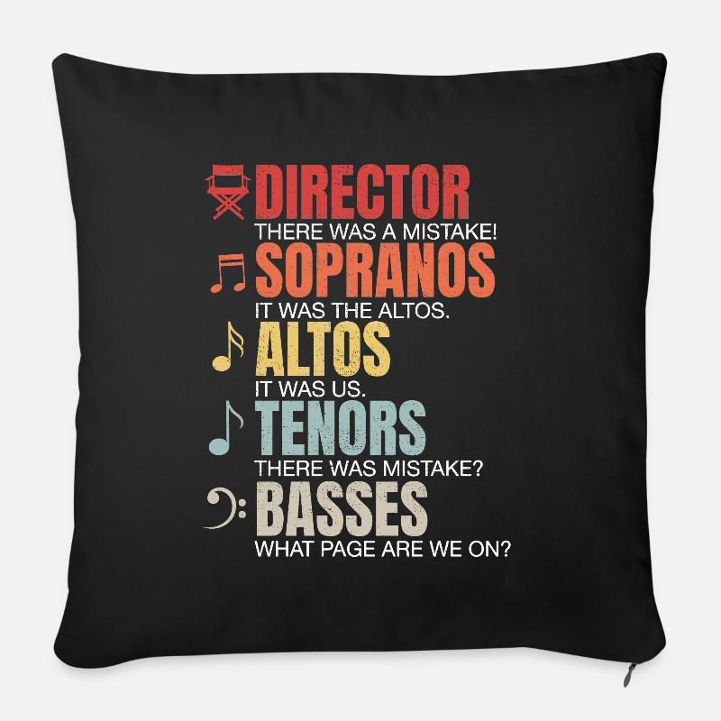 Musikdirektor Musik Chorleiter Dirigent Orchester - Sofakissen mit Füllung 45 x 45 cm - Schwarz