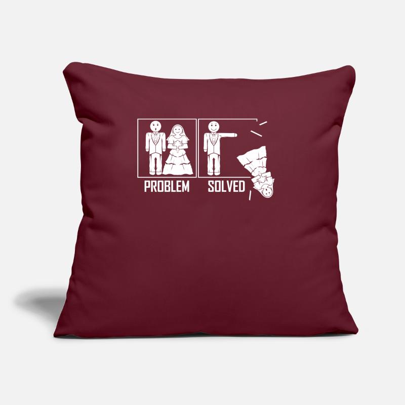 Problem Solved - Marriage Problem Divorce Solution Sofa pillow with filling 45cm x 45cm