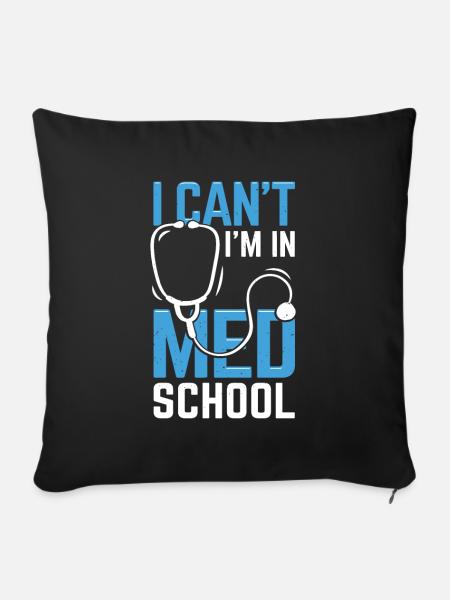 Medizin Student Studium Medizinstudent Geschenk - Sofakissen mit Füllung 45 x 45 cm - Schwarz