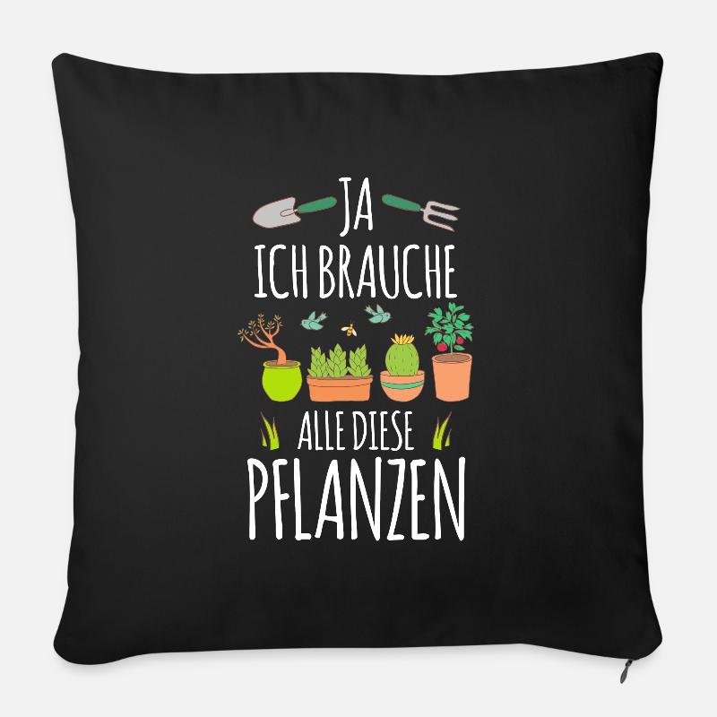 Garten - Sofakissen mit Füllung 45 x 45 cm - Schwarz
