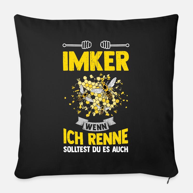 Imker - Sofakissen mit Füllung 45 x 45 cm - Schwarz