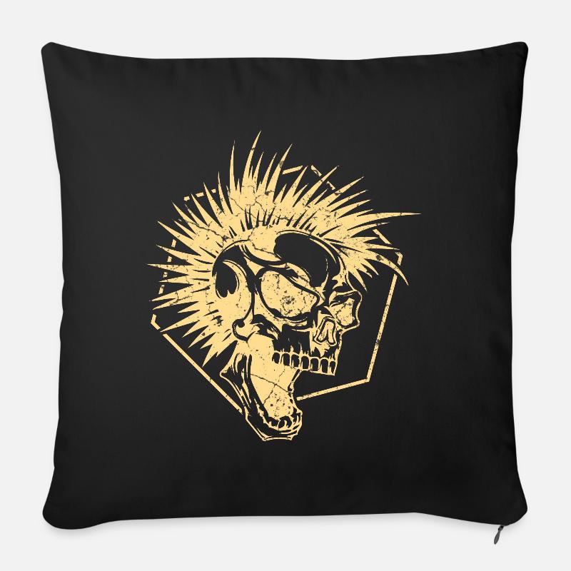 Punk Punks - Sofakissen mit Füllung 45 x 45 cm - Schwarz