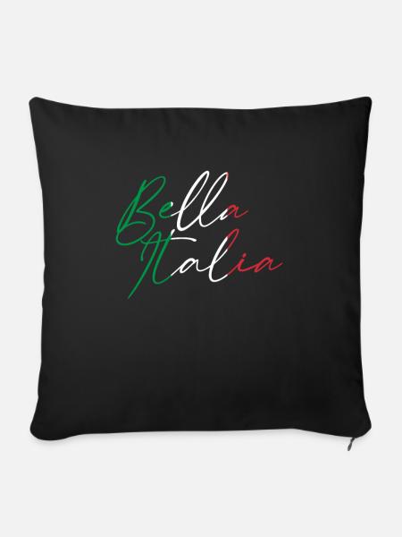 Bella Italia - Sofakissen mit Füllung 45 x 45 cm - Schwarz
