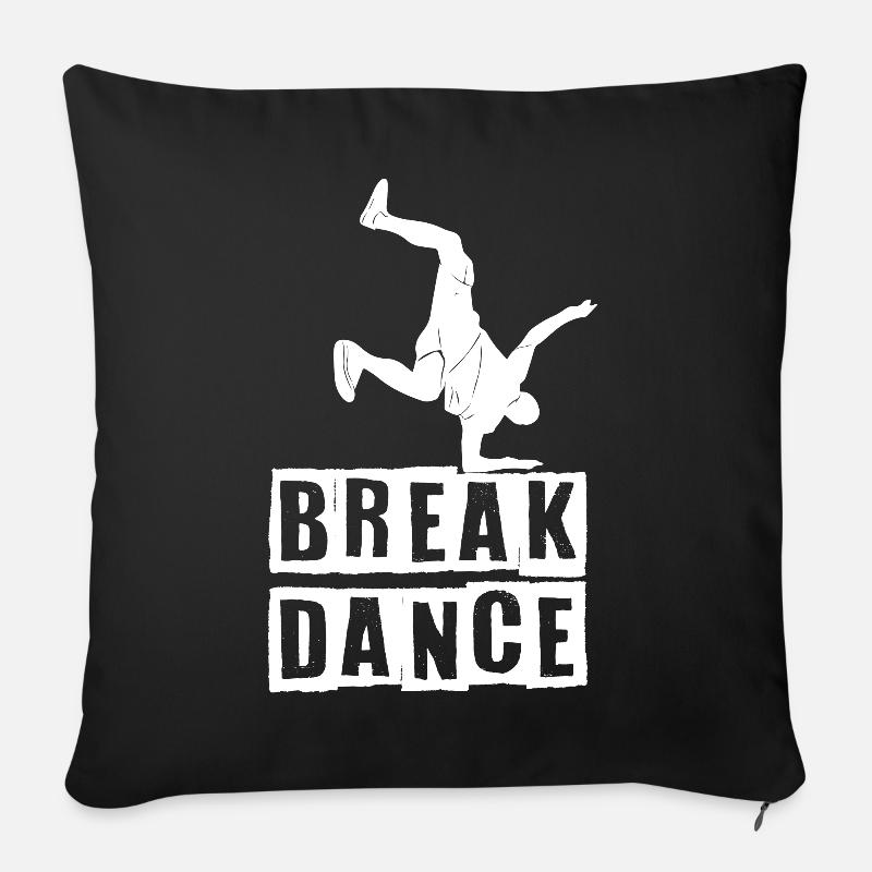Breakdance Tanzen Tänzer BBoy - Sofakissen mit Füllung 45 x 45 cm - Schwarz