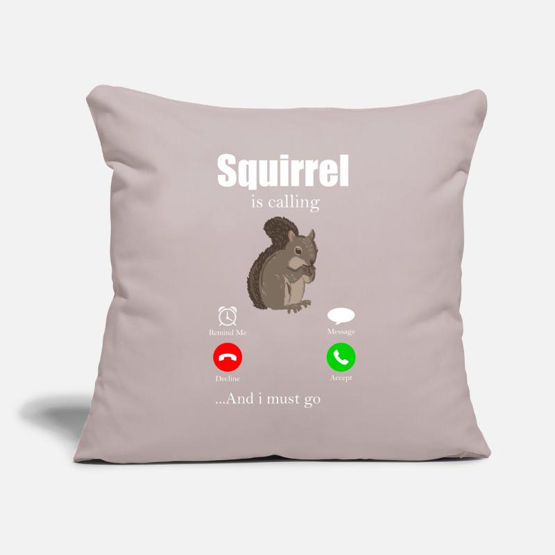 Squirrel Tshirt Chipmunk Squirrel Nut Sofa pillow with filling 45cm x 45cm