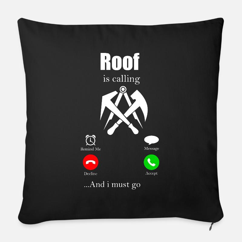 Dachdecker Zunft Geschenk Beruf Handwerker Hammer - Sofakissen mit Füllung 45 x 45 cm - Schwarz