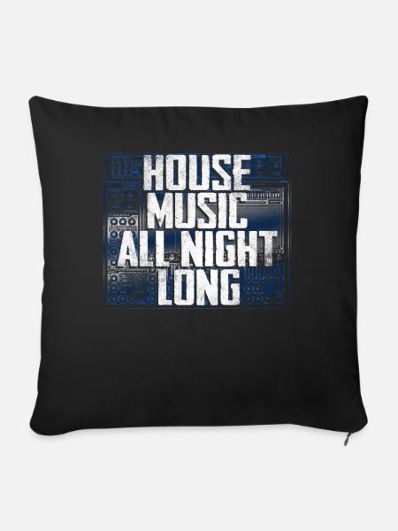 House Musik - Sofakissen mit Füllung 45 x 45 cm - Schwarz