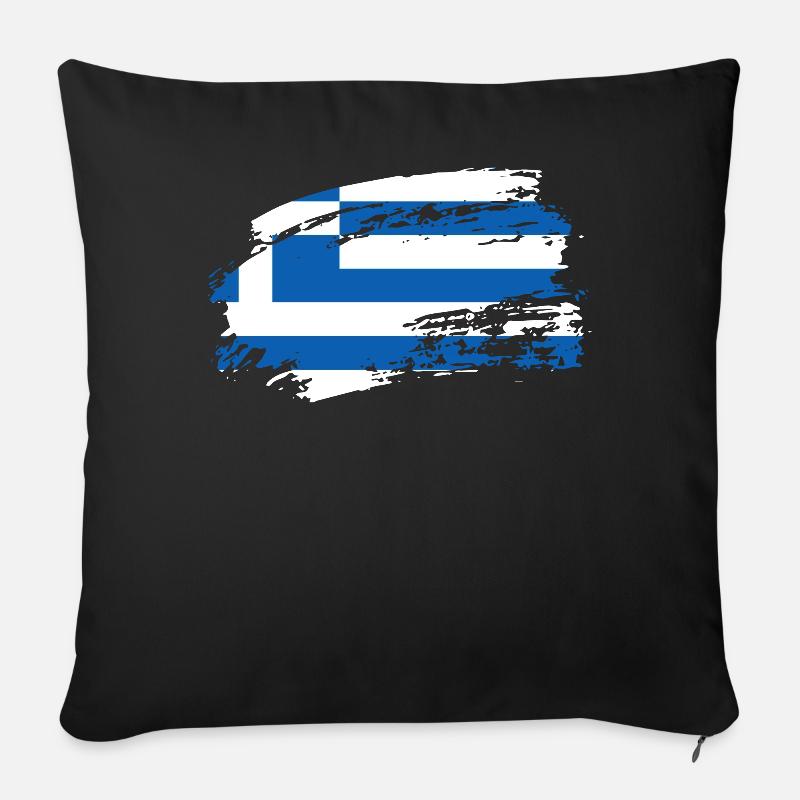 greece greece - Sofakissen mit Füllung 45 x 45 cm - Schwarz