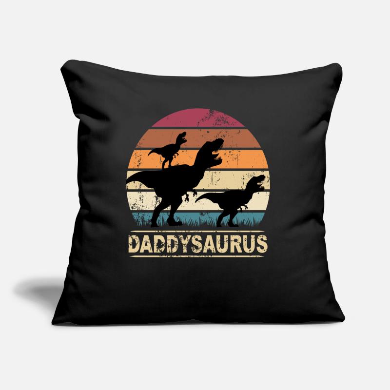 Daddysaurus Dinosaurier Kinder Dino Geschenkidee Sofakissen mit Füllung 45 x 45 cm