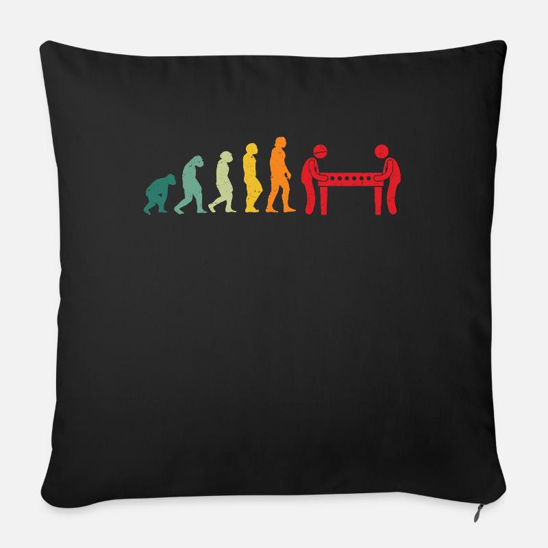 Tischkicker Tischfußball Evolution - Sofakissen mit Füllung 45 x 45 cm - Schwarz