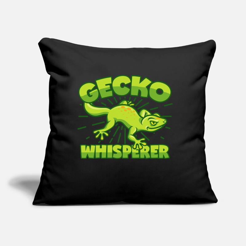 Gecko Whispering Lizard Salamander Lizard Sofa pillow with filling 45cm x 45cm