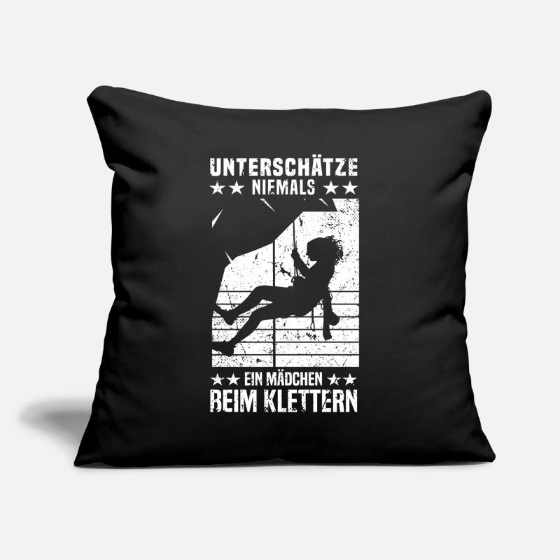Bergsteigen Berg Kletterer Mädchen beim Klettern Sofakissen mit Füllung 45 x 45 cm