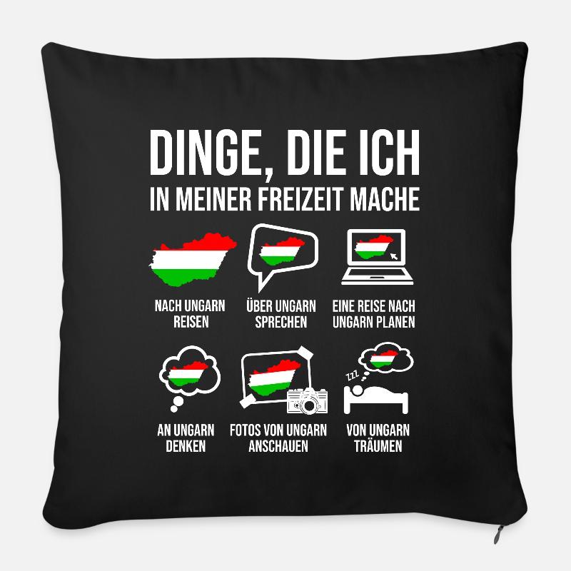 Ungarn Spruch Heimat Ungarn - Sofakissen mit Füllung 45 x 45 cm - Schwarz