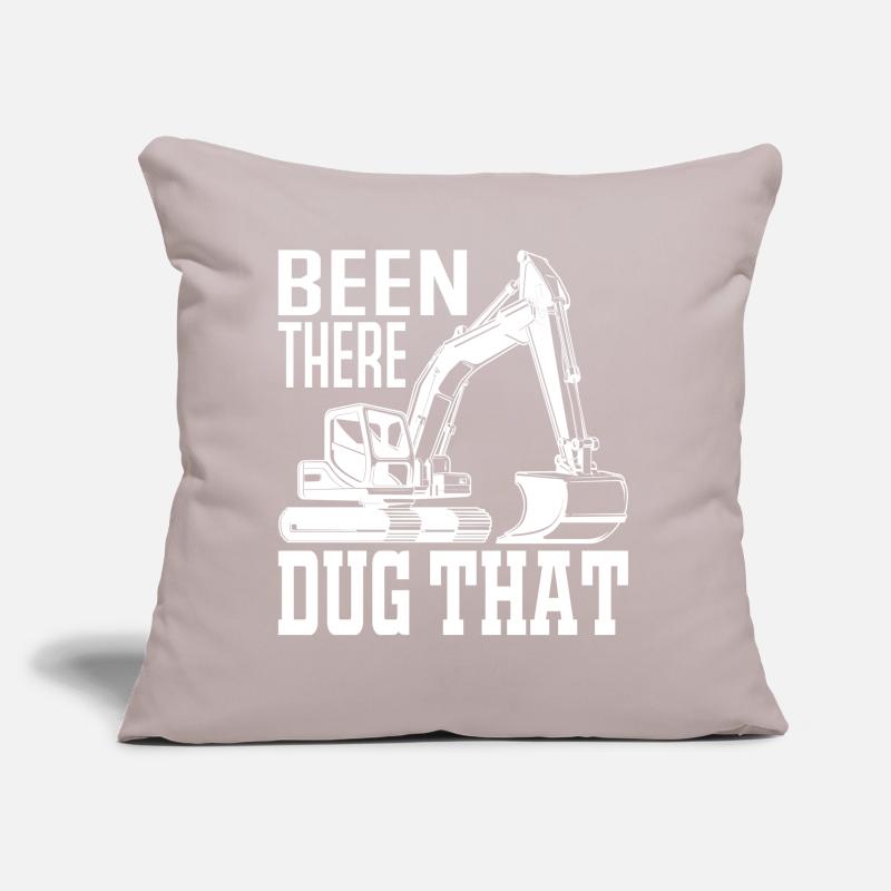 Been There Dug That - Excavator Profession Machine Operator Sofa pillow with filling 45cm x 45cm