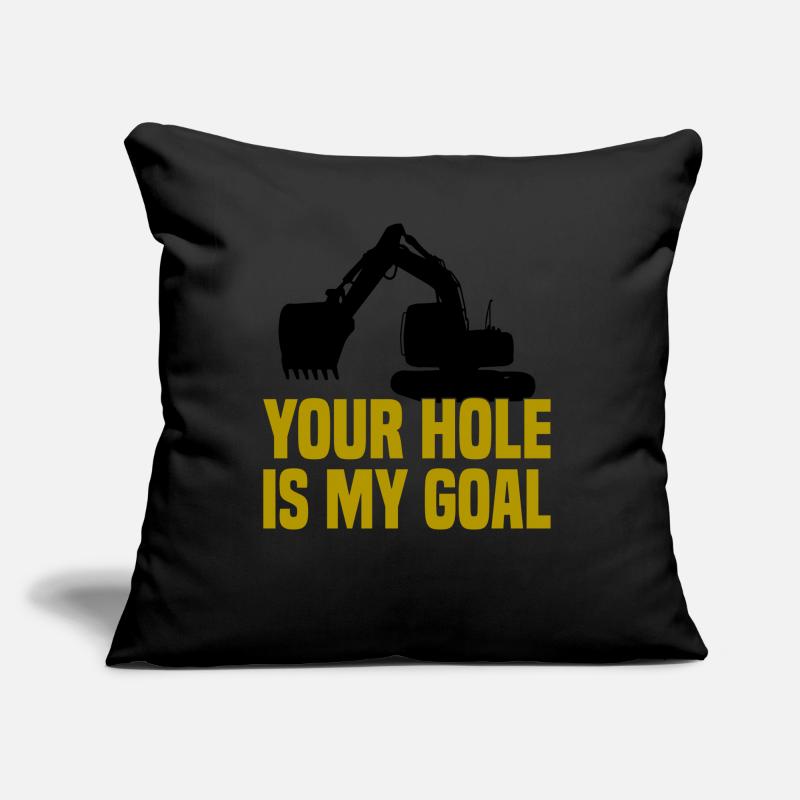 Crawler Excavator Excavator Sorry Construction Machine Sofa pillow with filling 45cm x 45cm