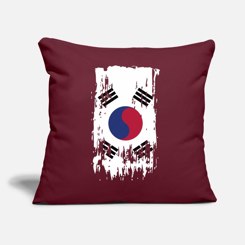 Corée du Sud Corée du Sud Corée du Sud Coussin et housse de 45 x 45 cm