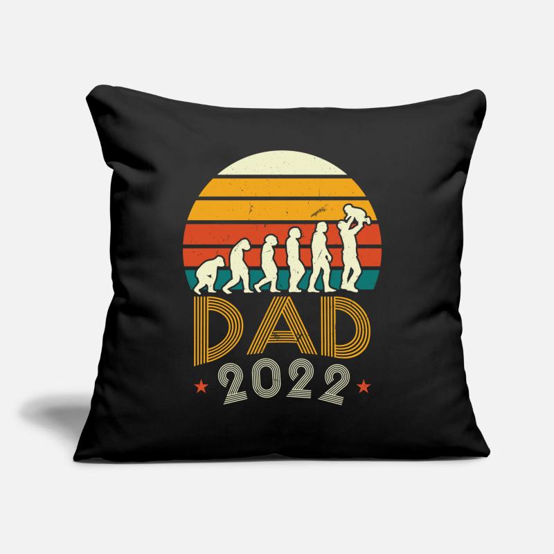 Dad 2022 Evolution Eines Papas Lustiges Papa Sofakissen mit Füllung 45 x 45 cm