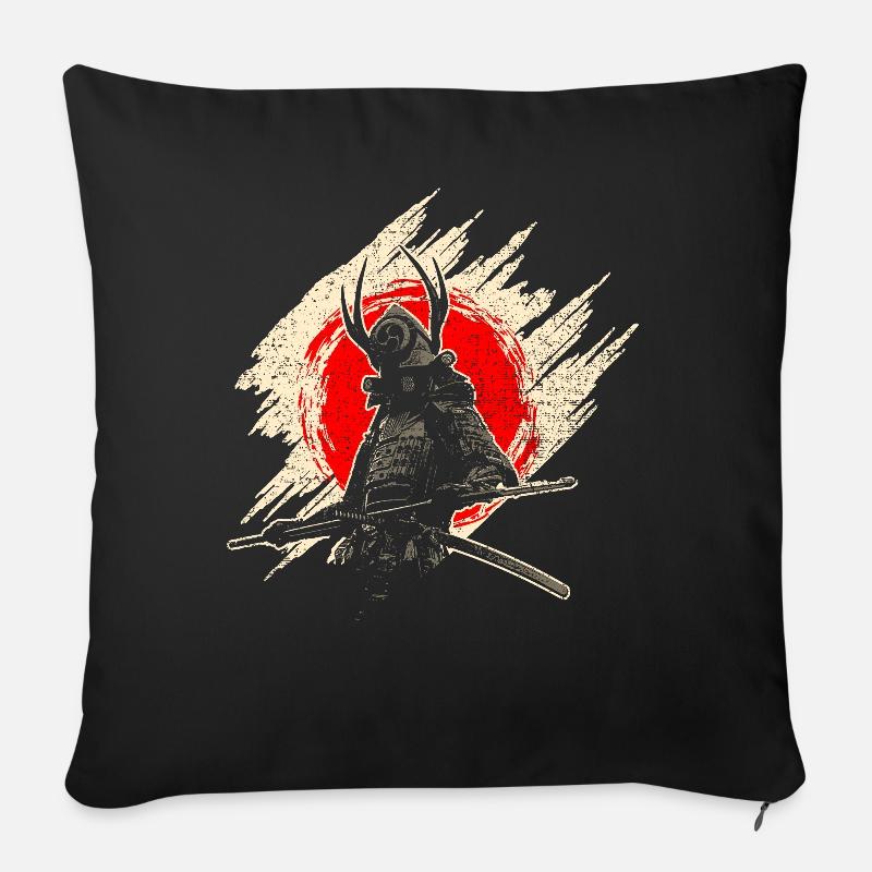 Samurai - Sofakissen mit Füllung 45 x 45 cm - Schwarz