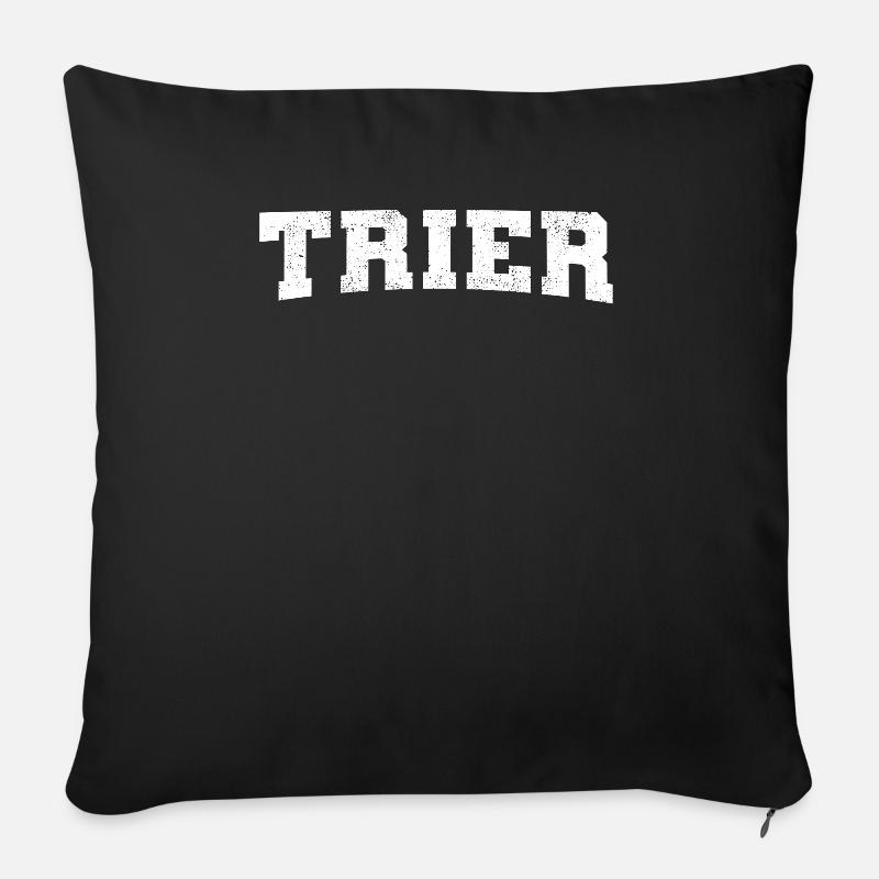 Trier - Sofakissen mit Füllung 45 x 45 cm - Schwarz