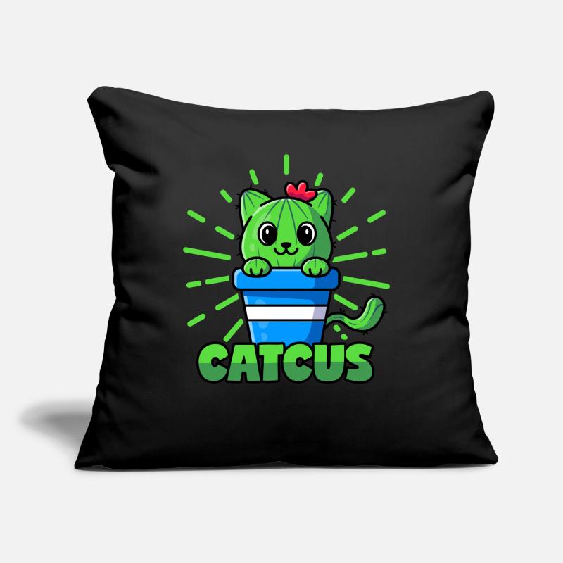 Chats Cactus Pun Catcus Coussin et housse de 45 x 45 cm
