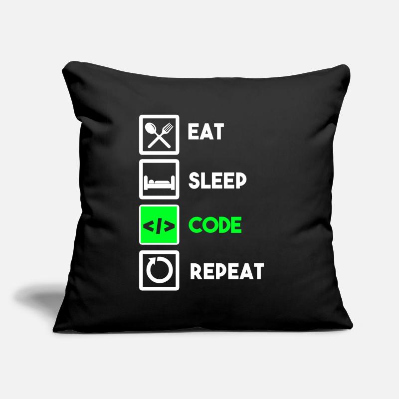 Programmeur Code Informatique Codeur Programmation Coussin et housse de 45 x 45 cm