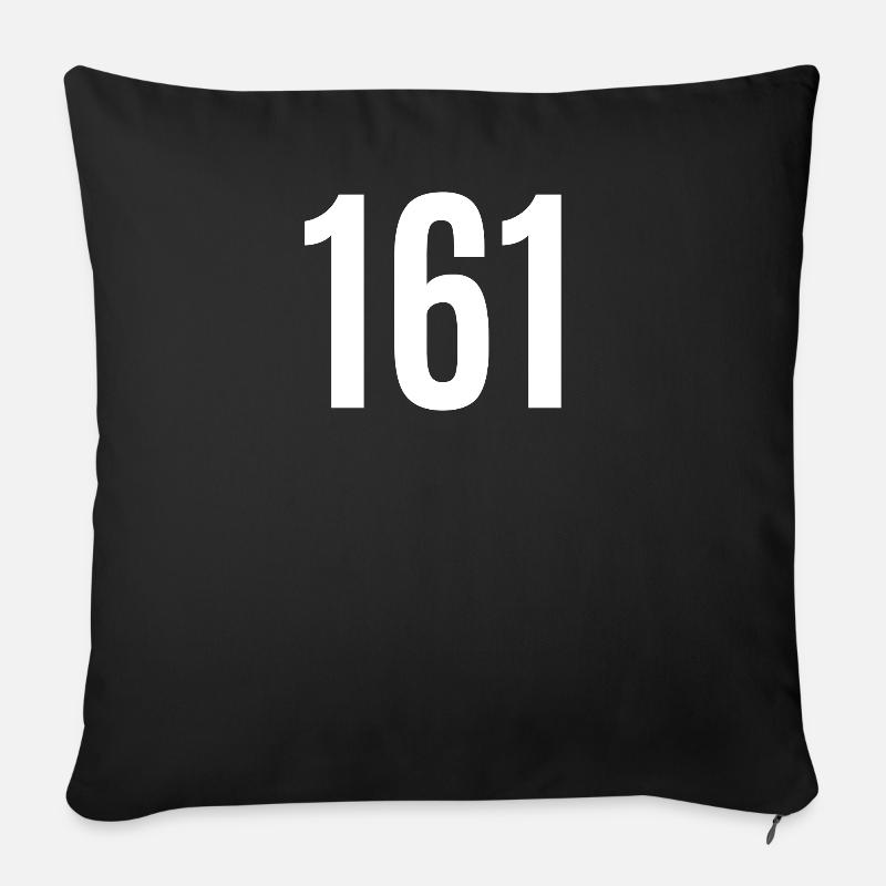 161 einhunderteinundsechzig Style - VINTAGETEAMNR - Sofakissen mit Füllung 45 x 45 cm - Schwarz