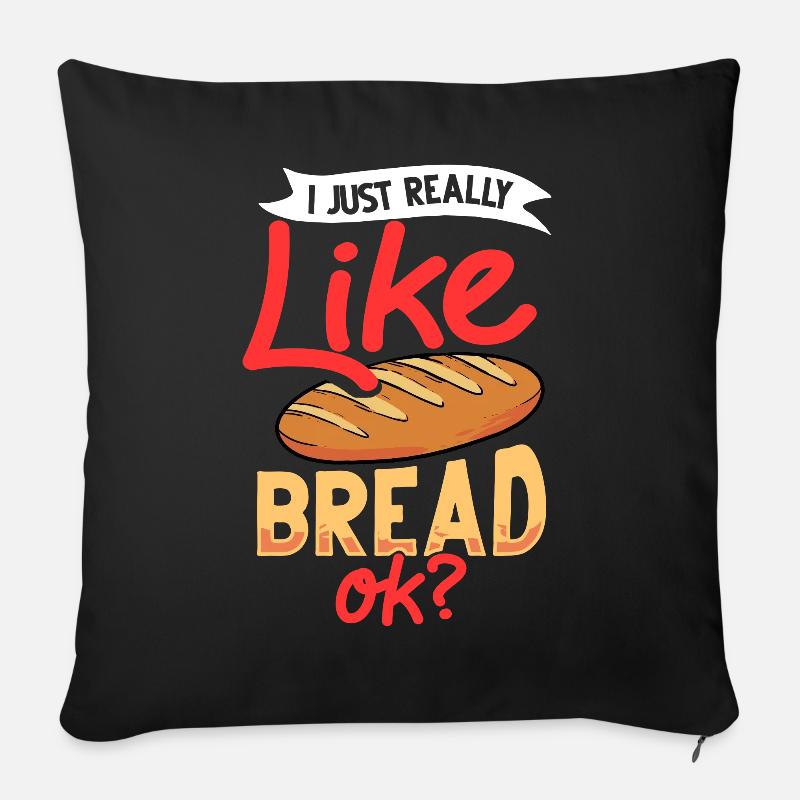 Brotbäckerin Backen Brot Bäcker Anfängerin - Sofakissen mit Füllung 45 x 45 cm - Schwarz