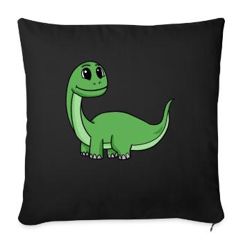 Dino Motif - Sofa pillow with filling 45cm x 45cm - black - Front