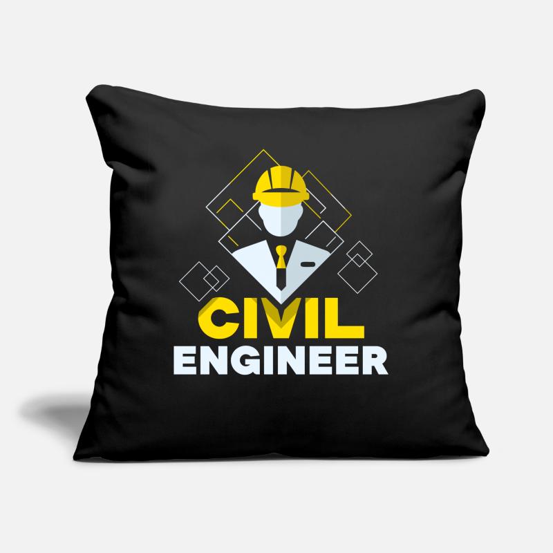 Civil Engineer Civil Engineering Student Profession Sofa pillow with filling 45cm x 45cm