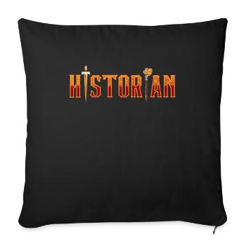 Historien Histoire Professeur Histoire Histoire - Coussin et housse de 45 x 45 cm - noir - Devant