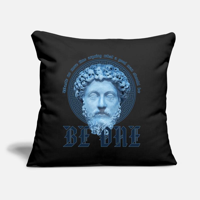 Marcus Aurelius Stoic Waste No Time Be A Good Man Sofa pillow with filling 45cm x 45cm