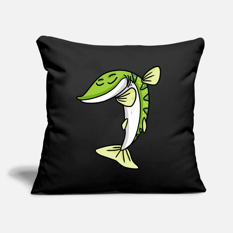 Dabbing Dab Pike Fish Coussin et housse de 45 x 45 cm