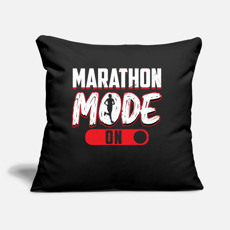 Marathon-modus Ein - Läufer Sofakissen mit Füllung 45 x 45 cm