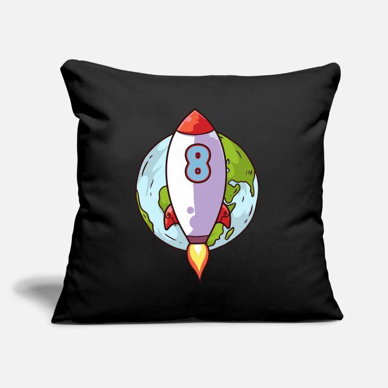 5th Birthday Rocket Space 5 Years Space Galaxy Sofa pillow with filling 45cm x 45cm