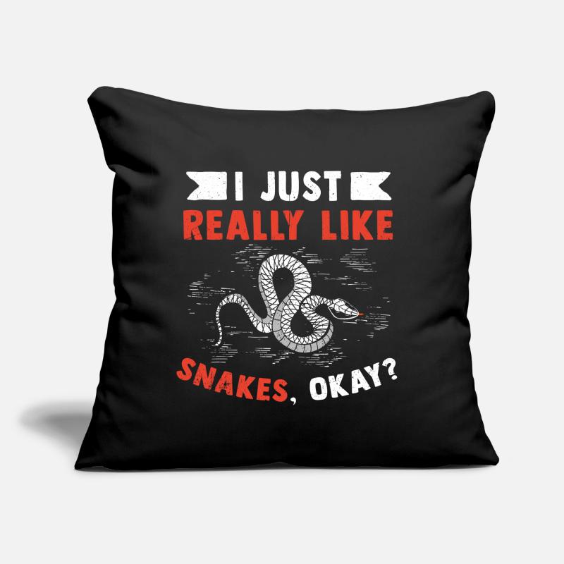 Snake Gift Animal Reptile Cobra Python Boa Sofa pillow with filling 45cm x 45cm