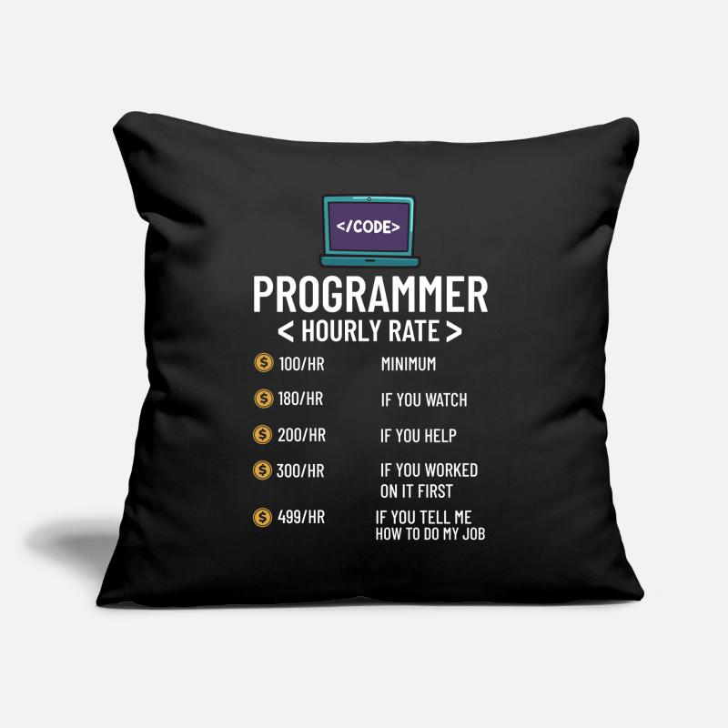 Programmierer Programmieren Computerentwickler Pc Sofakissen mit Füllung 45 x 45 cm