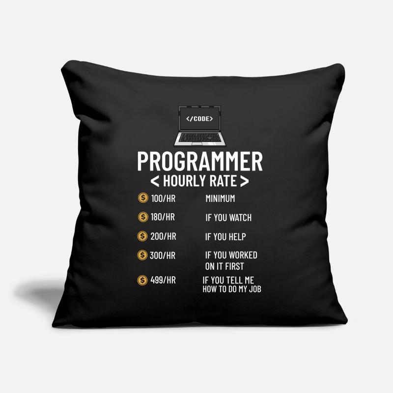 Programmierer Programmieren Computerentwickler Pc Sofakissen mit Füllung 45 x 45 cm