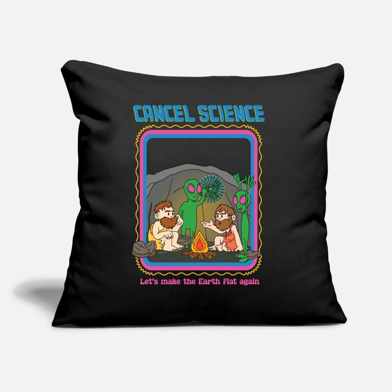 Cancel Science - Let's Make The Earth Flat Again Sofakissen mit Füllung 45 x 45 cm