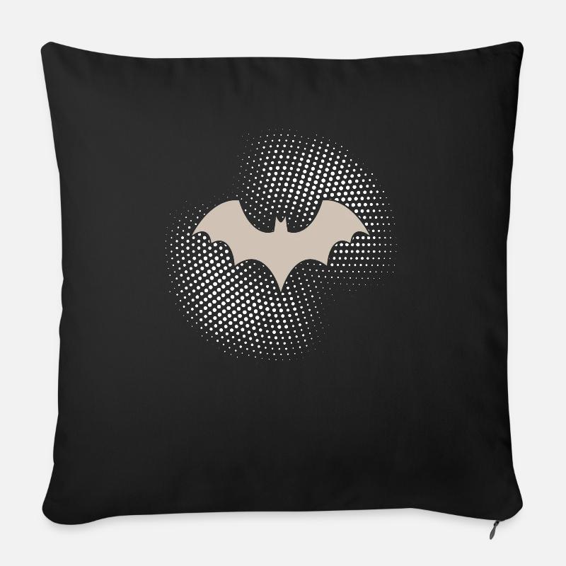 Fledermaus - Sofakissen mit Füllung 45 x 45 cm - Schwarz