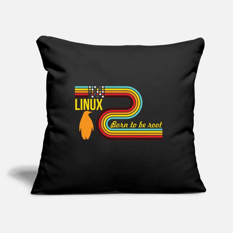 Born To Be Root Linux Nerd Geek Coding Sofa pillow with filling 45cm x 45cm