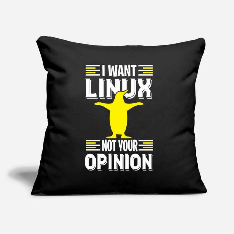 Ich will Linux du Nerd und keine Geeks Sofakissen mit Füllung 45 x 45 cm